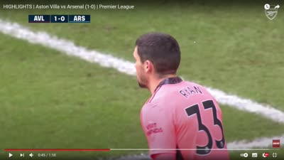 (9) HIGHLIGHTS _ Aston Villa vs Arsenal (1-0) _ Premier League - YouTube - Google Chrome 2021-02-12 16-56-28
