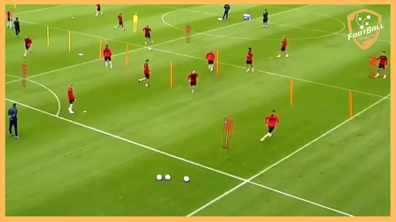 Middlesbrough F.C. - Intense Passing Drill With Two Balls - Two Variations