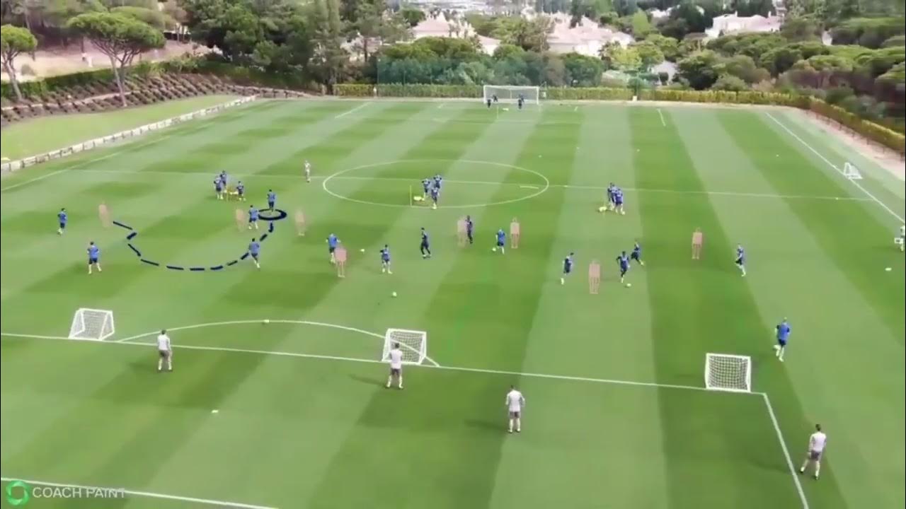 Idée echauffement avec ballon mise en train entraînement de foot