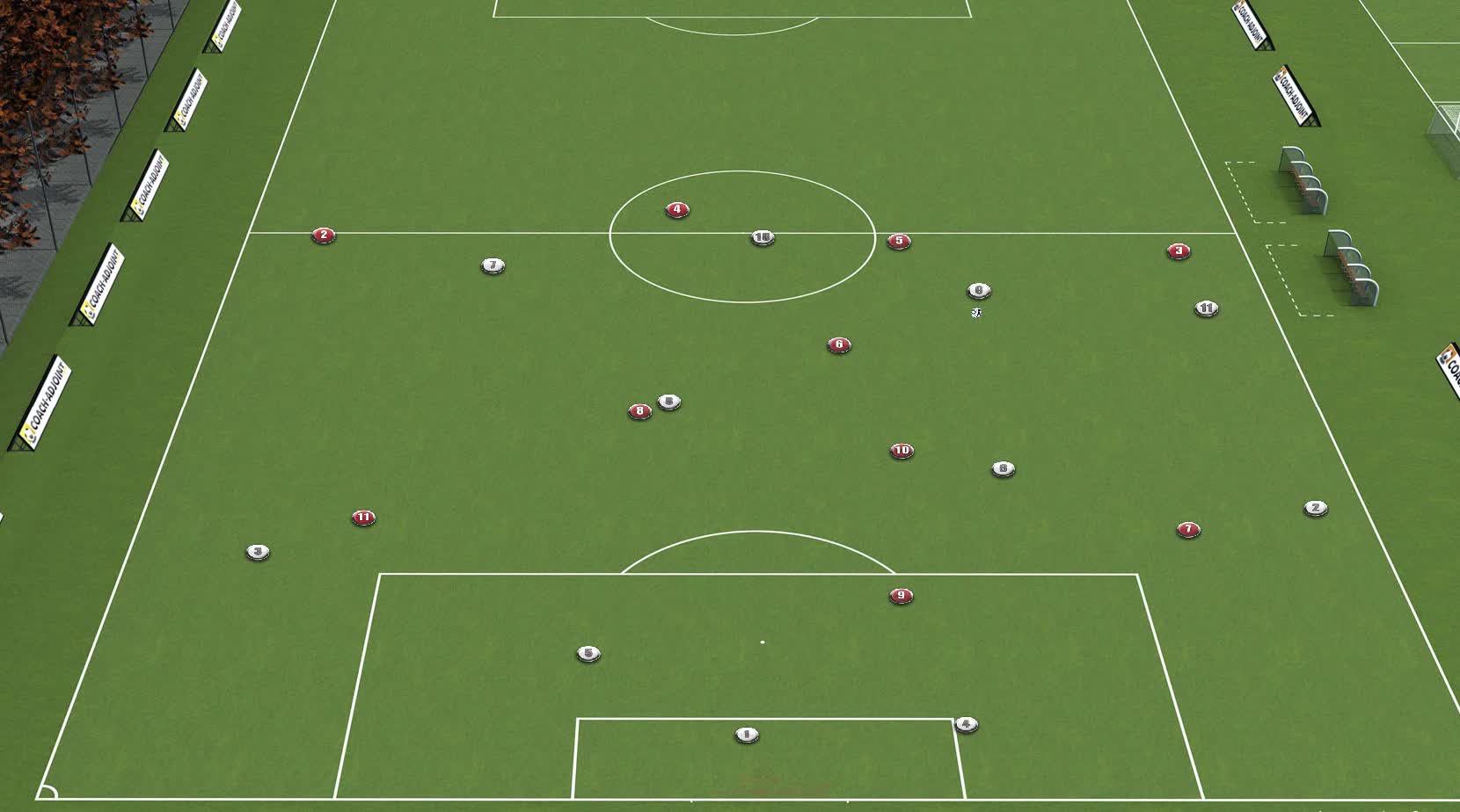 Animation 4-4-2 ( Ressortie de balle )