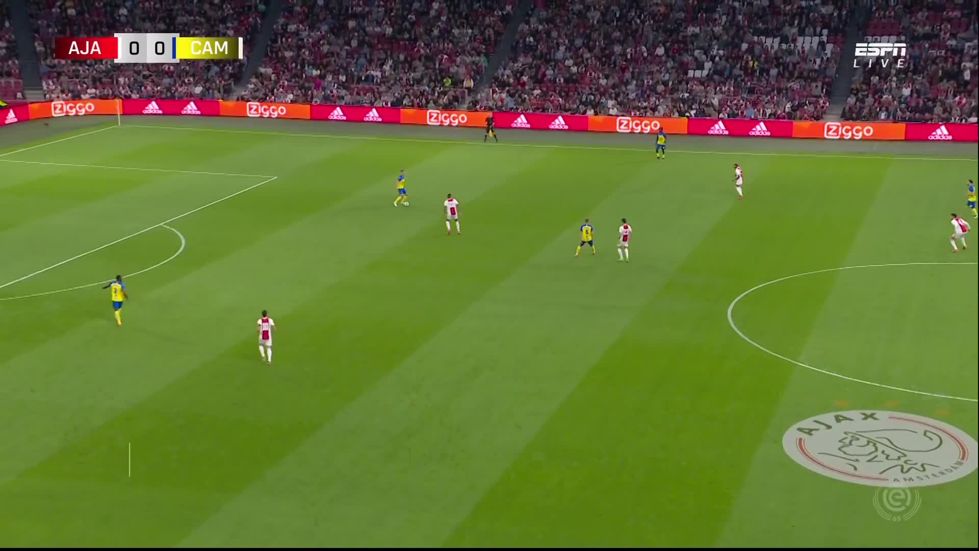 Pressing coté ballon Ajax